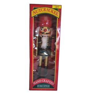 Handpainted Euro Style 15" Wood Nutcracker Original Box Christmas Holiday Decor